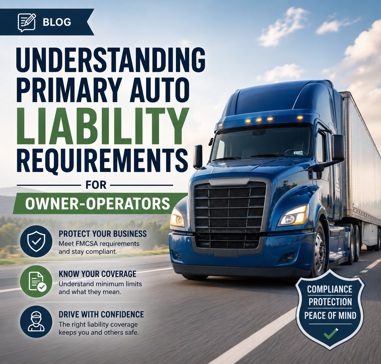 Understanding Primary Auto Liability Requirements for Owner-Operators